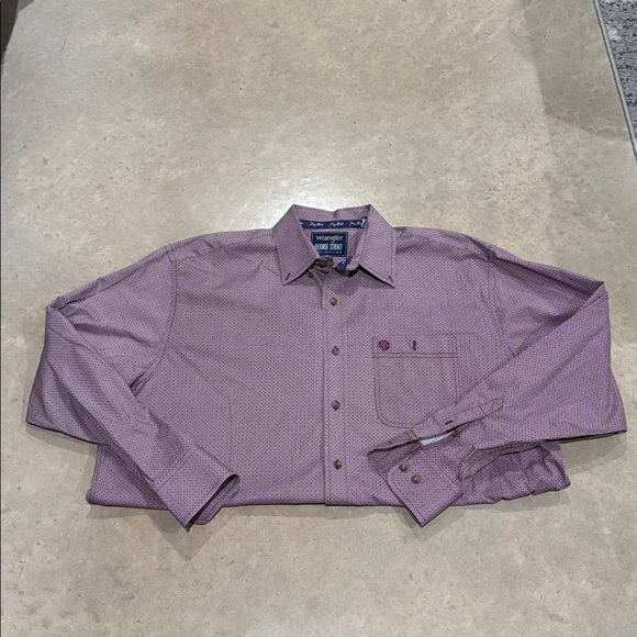 Wrangler Burgundy Patterned Shirt - Picture 1 of 3